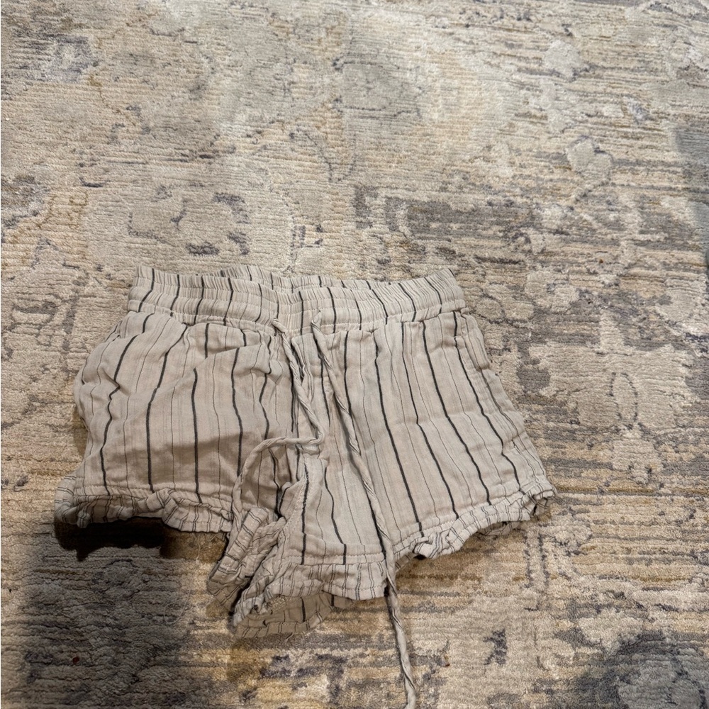 Striped Kids Shorts in Gray